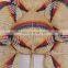 Hot Sale Colorful Handwoven Bamboo Fan Wall Hanging Custom Color High Quality Cheap Wholesale Vietnam Manufacturer