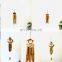 Hot Sale Bamboo Wind Chime, Balcony Outdoor Indoor Wind Chime Hanging Decoration, Boat Hat Bowl Design Wind Chime