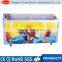 two curved sliding glass door chest freezer