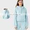 Fleece Quarter Zip New Arrival Outdoors Pullovers Winter Pockets Women Oversized Hoodies 65cotton 35polyester
