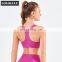 Front Zipper Gym Sports Bras High Impact Tik Tok Yoga Tops With Adjustable Straps