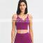 New Sexy Beauty Back Yoga Top Fitness Women Removable Pads Athletic Workout Gym Wear Sports Crop Top Bra