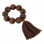 Simple Wooden Beaded Tassel Napkin Buckle For Wedding Banquet Hotel Decoration