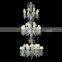 Luxury 24 Lights Large Crystal Chandelier with Lampshades For Living Room