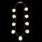 Promotion New Design Creative Flashing Necklaces LED Light Up Jumbo Emotion Face Necklace Party Supplies Weekday