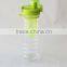 Hot selling plastic fruit infusion water bottle with locking lid