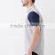 T Shirts Stripes Designs Contrast Sleeve Collared Mens Polo Shirt