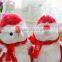 20cm Height Plush Couple Hedgehogs Toy/Soft Toy Hedgehog with Bright Red Fur/Stuffed Toy Animated Hedgehog with Scarlet Scarf