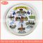 famous high grade hand painted custom fashion ceramic famous tourist 3d souvenir gold home decoration fridge magnet