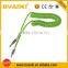 New design high qualtiy colorful 3.5mm spring wire AUX audio cable stereo retractable flexible AUX cable for speaker PC phone