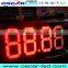 outdoor led digit screen board screen 12 inch 8 inch 20 inch 7 segment gas price led display clock led sign