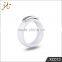 Fashion newest white ceramic finger rings with diamond