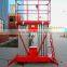 good quality adjustable mobile scissor lift /moving platform with with four wheels