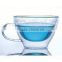 Artistic Borosilicate Handmade Clear Glass Water Cup With Handle