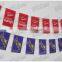 Bunting flags, string flags, custom polyester party flag