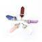 Beautiful 5pcs Mixed material Silver Plated Healing Point Gemstone Pendant (Chain is not Included)