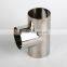 Steel Pipe Fitting 2'' Equal Tee Pipe Fitting Stainless Steel Pipe Fitting