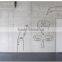 Removable self adhesive white board sticker transparent whiteboard plastic film