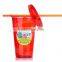 new product plastic cup with straw and lid or plastic straw cup