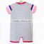 2016 fashion100% cotton baby clothes print letter baby girl summer bodysuit