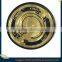 Custom round TPU patch in golden with plating effect