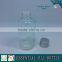 Boston round clear glass essential oil bottle