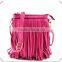 FRINGED SMALL CROSS BODY SUEDE TASSEL TOTE BAG