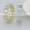 wholesale square shape acrylic stones crystal wedding napkin ring