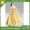 Custom Resin Printed Yellow Dress Lady Figurines Home Decoration