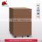 3 drawer filing cabinet metal mobile pedestal with center lock