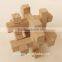 2015 Hot Sale Wooden IQ Intelligent PuzzleKongming Lock Brain Teaser Cross Locking