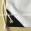 White 210D polyester cheap string bags drawstring bags with PU and eyelets                        
                                                Quality Choice