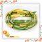 multiple strands leather bracelet custom made with gold tubes