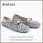 Wholesale soft fashion rubber outsole printed snake leather import women shoes from italy