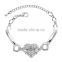New NURSE Letter Jewelry Mom Sister Daughter Bracelet NURSE Heart Shape Beads Crystal Rhinestone For Women Gifts