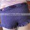 Gorgeous Shorties Yarns Handmade Knitting Ruffle Shorts with Drawstring