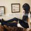 2016 Single Color Classic Design Over Knee High Pure Cotton Sexy Women Socks