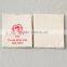 Children jeans canvas tags with silk screen printed high quality printing main label for garments