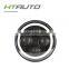 HTAUTO 40W 7" Round LED headlight Mr Light Led Headlight Motorcycle Xenon Bulb Motorcycle Projector Headlight With Angel Eye