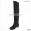 OLZ31 2015 new supplied round toe boots winter flat platform shoes fashion winter knee high flat boots