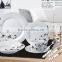 Fine ceramic porcelain decal dinnerware sets kitchenware