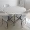 120cm fashionable outodoor furniture folding round plastic table for garden use
