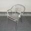 Double legs aluminum chair