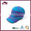 Low price China product stylish Cuba baseball cap, Blue grid baseball cap