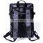 2016 new design backpack portable men's leather backpack, fashion large capacity travel bag