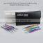 Eyelash extension six tweezers packing magnet button leather case
