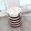 2015 new Zakka stripe The beam port Linen Multi-function Handle Stackable storage barrel Laundry basket Toy Storage box                        
                                                Quality Choice