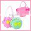 Hot Sale Colorful Plastic Apple Shape PVC Coin Bag/Candy Jelly Bag/Girls Money Bag