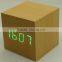 2014 led wooden clock & LED digital wood desk clock & Household desktop clock