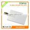 Private customized logo bulk plastic business card usb 8GB